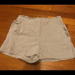 Size 6 seersucker shorts by J.crew EUC
